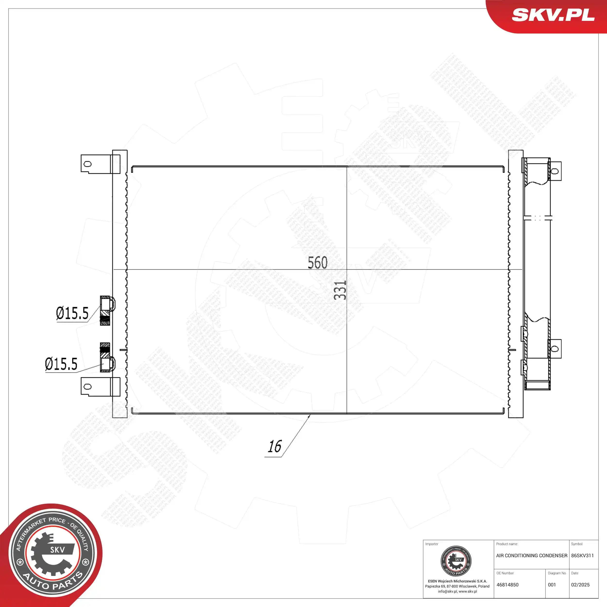 Condenser, air conditioning